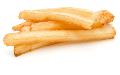 French Fried Potatoes isolated on white background