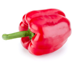 one sweet bell pepper isolated on white background cutout