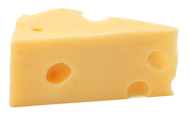 Cheese isolated on white background