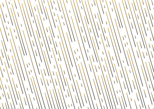 Abstract background with slanted golden dotted lines, colored gradient, rain texture. Vector illustration