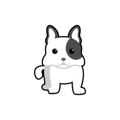 Fototapeta na wymiar little cute dog vector design