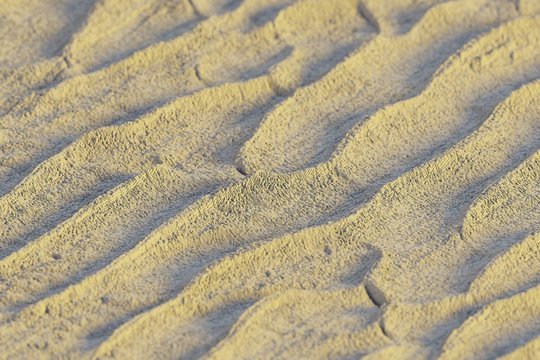voxel sand dunes desert foggy landscape computer generated illustration