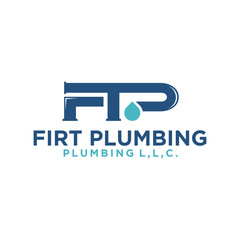 Plumbing service logo design - modern logo - plumbing industrial home service with wrench element