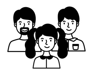 group of people avatars characters