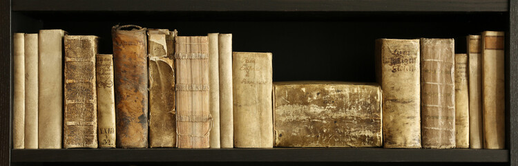 rare books in a private library.