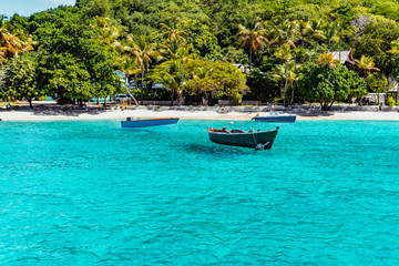 Obraz na płótnie Canvas Saint Vincent and the Grenadines, View from Mustique Britannia Bay