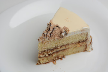 Rebanada triangular de pastel