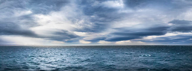 Stormy dramatic weather in the Northwest Passage, Canada. © Ruben