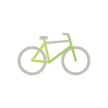 bike transport green energy icon