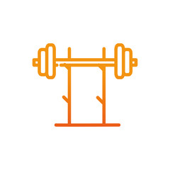 dumbbell equipment fitness gradient line