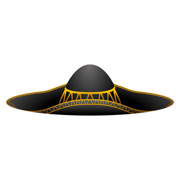 Isolated mexican mariachi hat image - Vector illustration