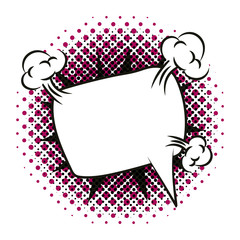expresion speech bubble pop art style