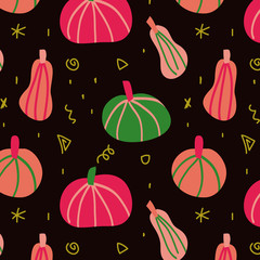 Pumpkin background of autumn