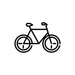 Fototapeta premium bike transport tourism travel thick line
