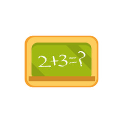 board with math task school and education icon