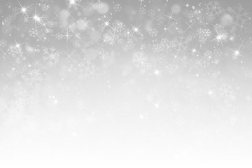abstract winter background with snowflakes, Christmas background with heavy snowfall, snowflakes in the sky