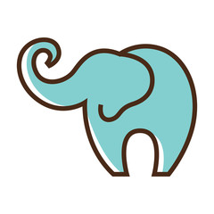 Color icon elephant