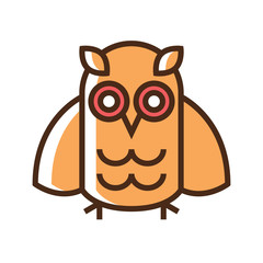 Color icon owl
