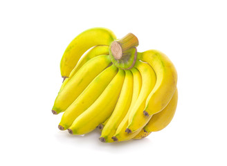 Fototapeta na wymiar bananas isolated on the white background