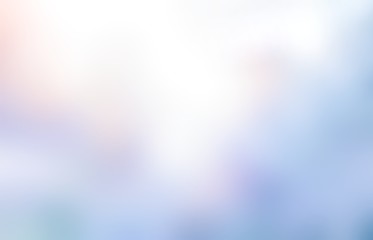 Winter nature abstract illustration. Soft blurred texture. Iridescent blue background. 