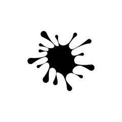 Blob of ink or oil icon symbol 
