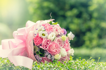 Colorful multiplicity roses background, shallow depth of field. retro vintage instagram filter for...