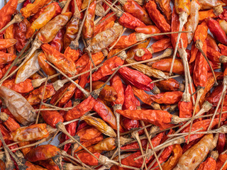 Dried chillies for cooking And is also an exported agricultural product