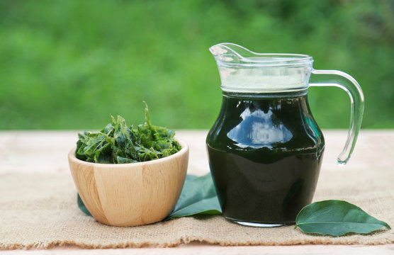 Tiliacora triandra churn water for healthy drinking and being in cooking food. health care food for good living lifestyle