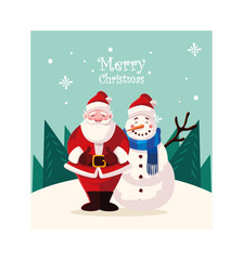 card of christmas with label merry christmas