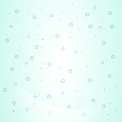 Delicate vector illustration of bubbles on transparent background