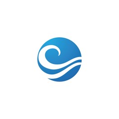 Obraz premium Water wave Logo