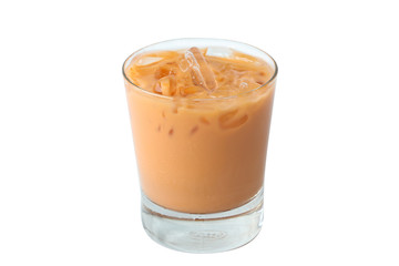 Isolate Thai Iced Tea on White