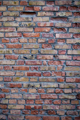 Brick wall. Brown. Natural background. brick and clay texture
