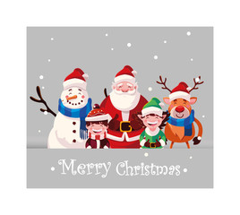 card of christmas with label merry christmas