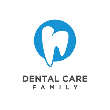 Dentist logo, dental health orthodontist modern simple and clean logo design