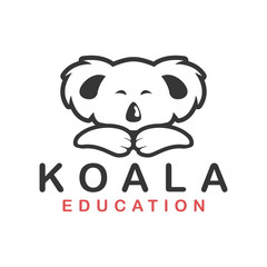 Koala animal cute  kids character logo design © 21graphic