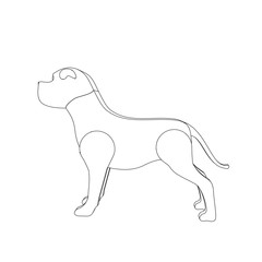 coloring page illustration of a dog