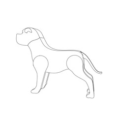 coloring page illustration of a dog