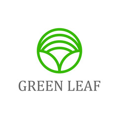 Organic farming logo design - eco nature green leaf planting tree farm agricultural 