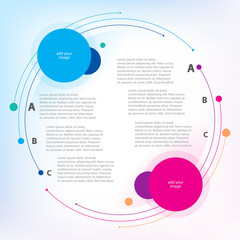 flyer design template vector brochure rounds disc