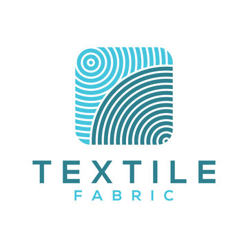 Textile Fabric Modern Simple Logo Design 