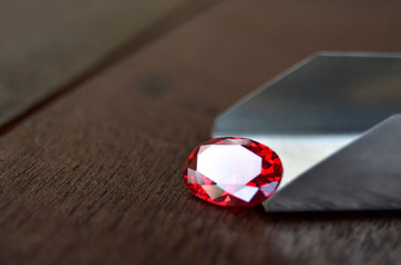   บันทึก ดาวน์โหลดภาพตัวอย่าง ruby Is red gem Beautiful by nature For making expensive jewelry