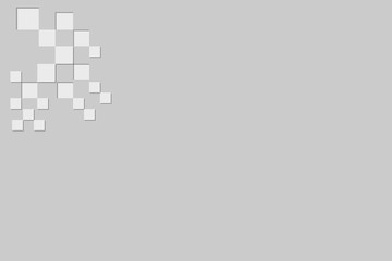 Abstract. 3d paper square white Background ,light and shadow .