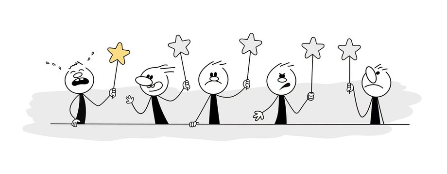 Doodle stick figure: Cartoon people holding hands symbols. Hand drawn vector illustration for business and school design.