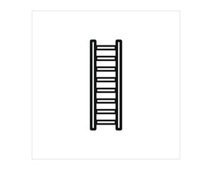 wooden staircase simple icon vector