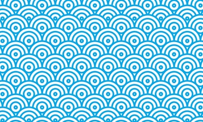 circle pattern. with stacked blue lines. flat and simple style concept. suitable for background.