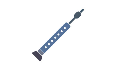 Clarinet icon for woodwind instruments and classical music