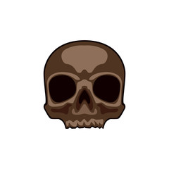 Skull. Abstract concept, icon. Vector illustration on white background.