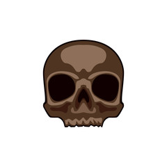 Skull. Abstract concept, icon. Vector illustration on white background.