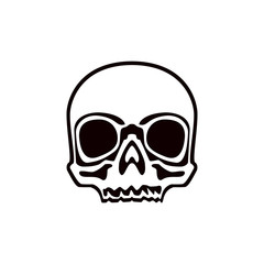 Skull. Abstract concept, icon. Vector illustration on white background.